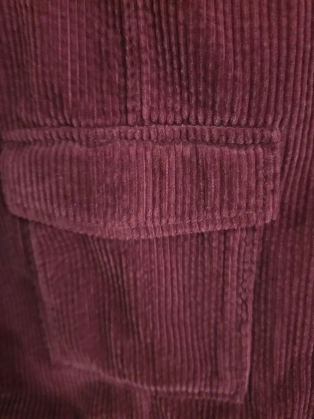 J. Jill Corduroy Button-Front Jacket in Wine Red